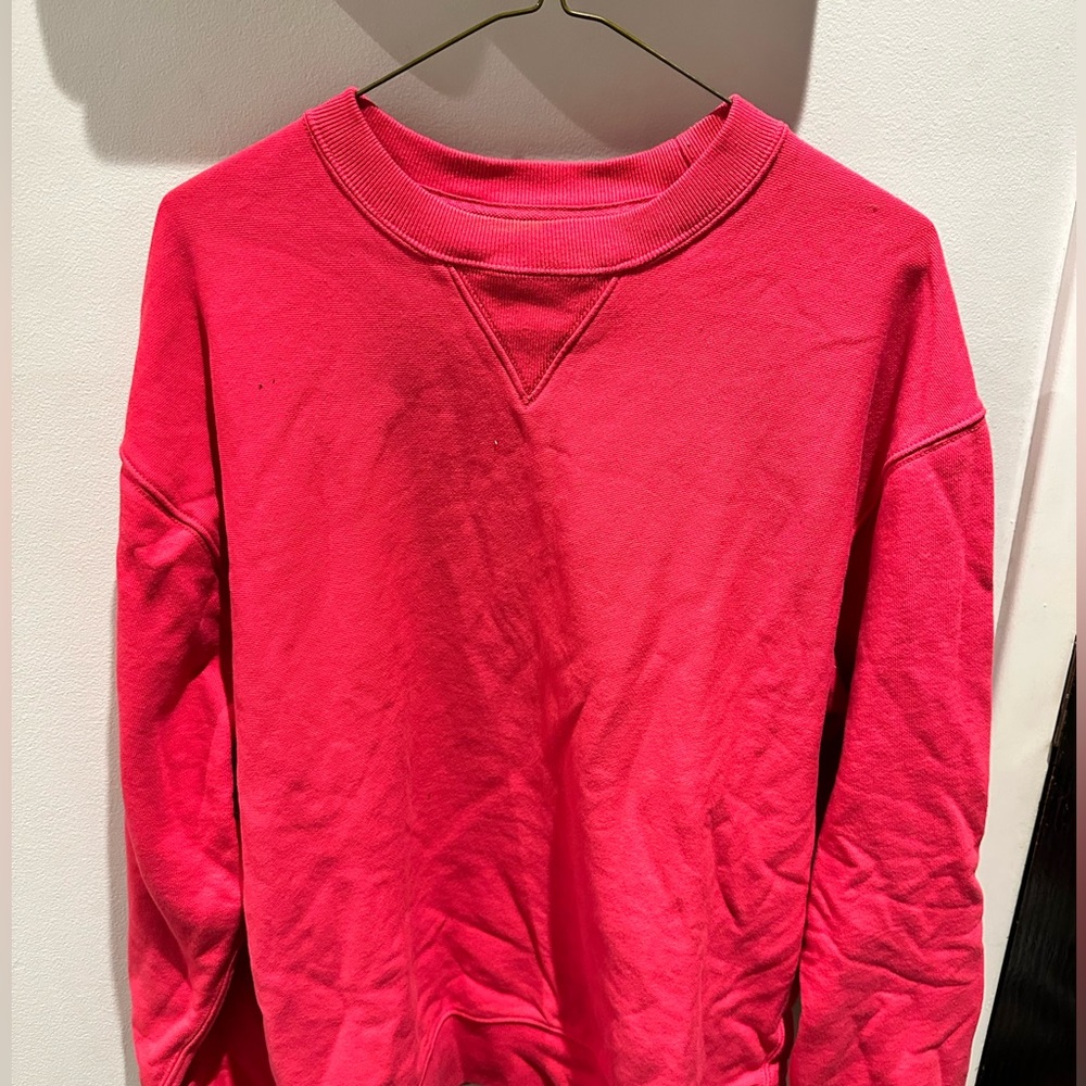 Neon Pink Crewneck Sweater